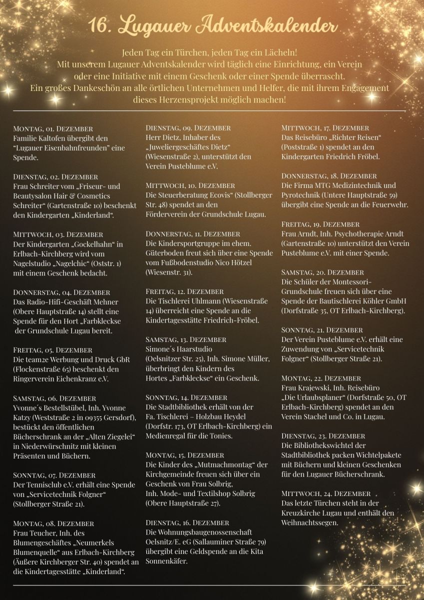 Lugauer Adventskalender